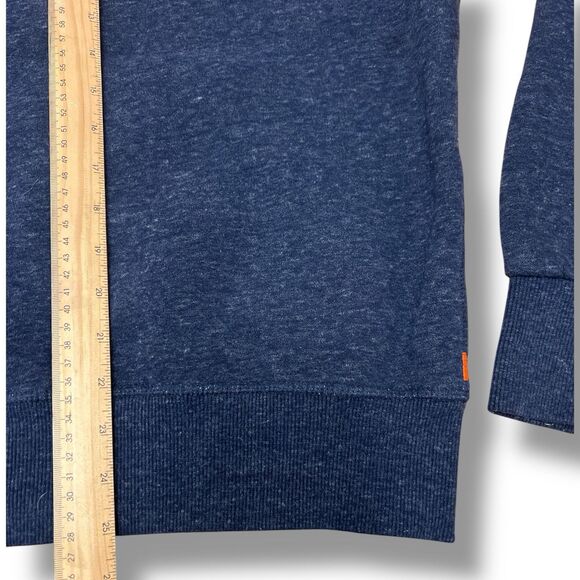 SuperDry Orange Label Med Blue Full Zip Hoodie Jacket - Picture 11 of 11